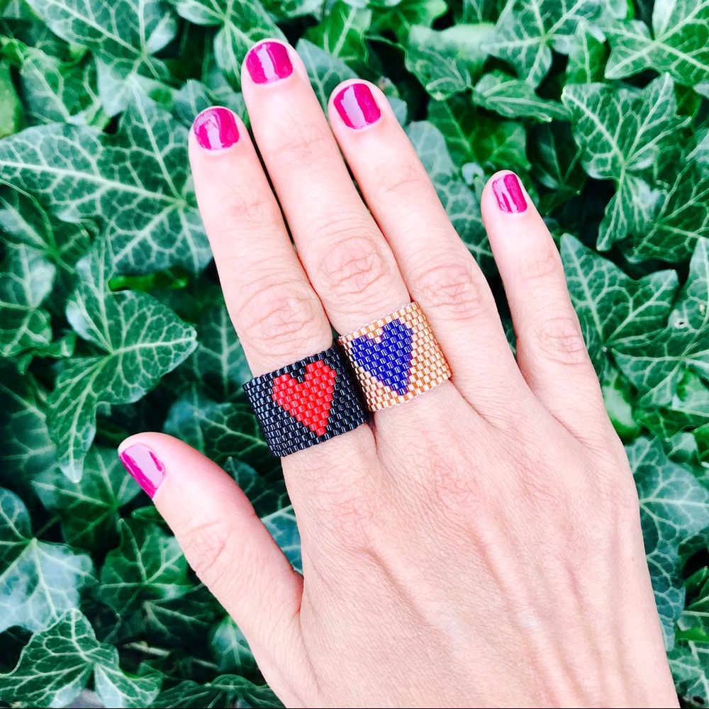 Handmade Corazon Heart Ring